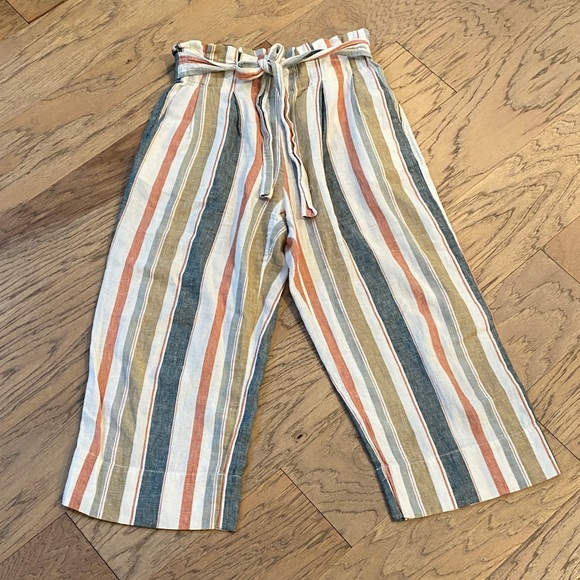 Madewell Pants - Madewell Striped High Waisted Pants size M